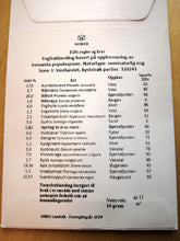 Last inn bildet i Galleri-visningsprogrammet, Innhald i pakken, mengde ulike frø fra blomstereng