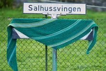 Last inn bildet i Galleri-visningsprogrammet, Salhussvingen sjal i grønt