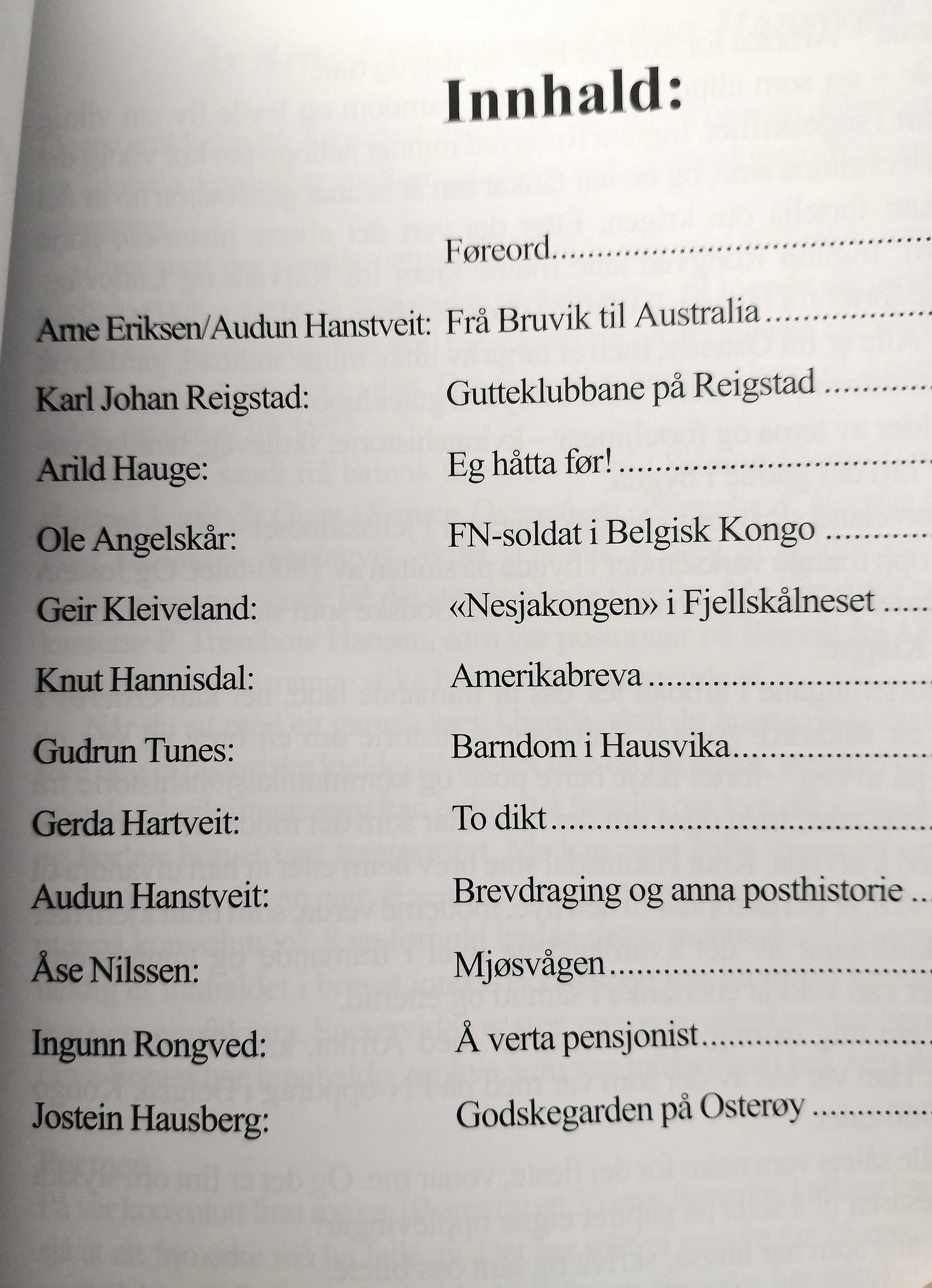 Osterøy i soge og samtid