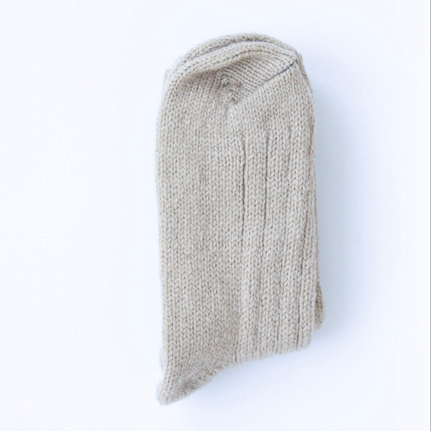 sokk lys beige bakside