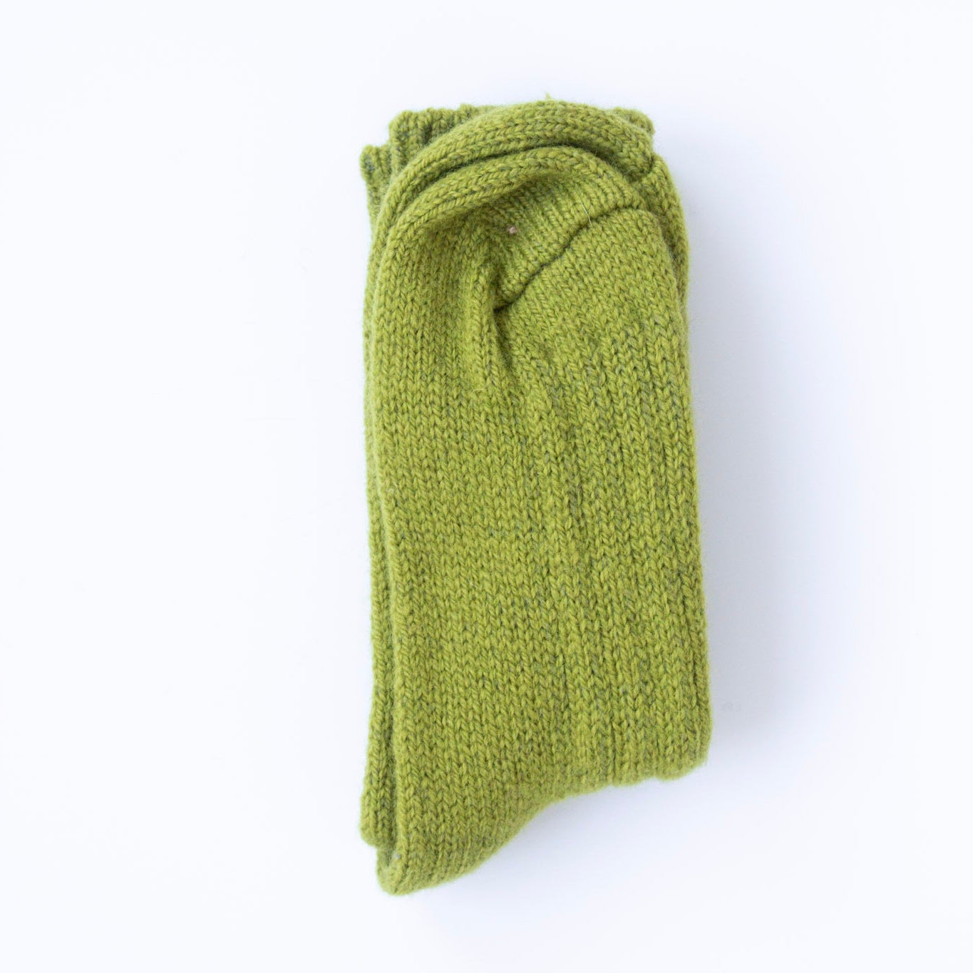 sokk lys olivengrønn bak